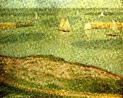 fiskeflottan utanfor port, Georges Seurat